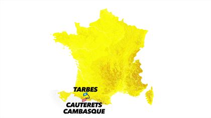 Stage 6 profile and route map: Tarbes - Cauterets-Cambasque