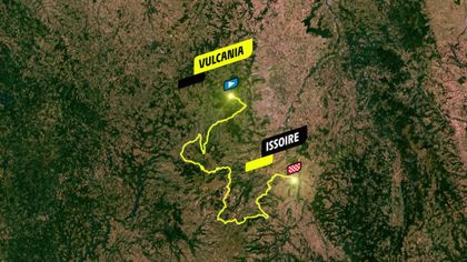 Stage 10 profile and route map: Vulcania - Issoire