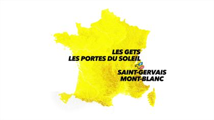 Stage 15 profile and route map: Les Gets les portes du soleil - Saint-Gervais Mont-Blanc