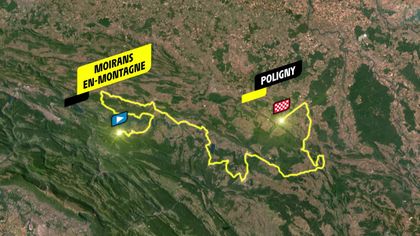 Stage 19 profile and route map: Moirans-en-Montagne - Poligny