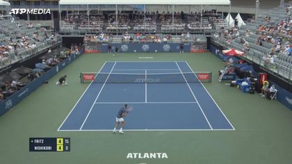 Fritz ends Nishikori's Atlanta Open run to reach the semi-finals