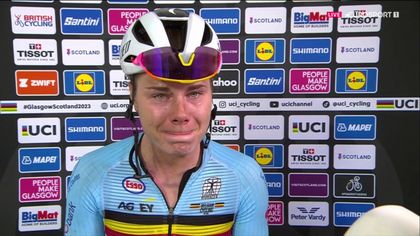 Las lágrimas de emoción de Kopecky tras ser campeona del mundo: "Es un sueño hecho realidad"