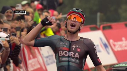 Highlights from Stage 9 of Vuelta a Espana as Kamna wins to complete Grand Tour set