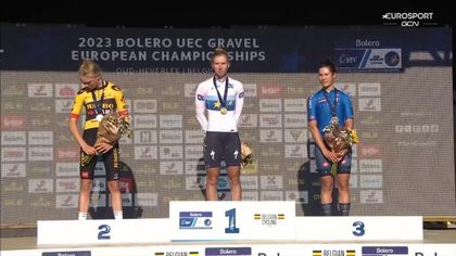 Wiebes Campionessa europea di gravel, bronzo per la Cecchini: rivivi il podio