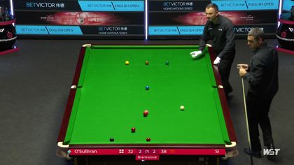 Skrót meczu Ronnie O'Sullivan – Si Jiahui w 3. rundzie English Open