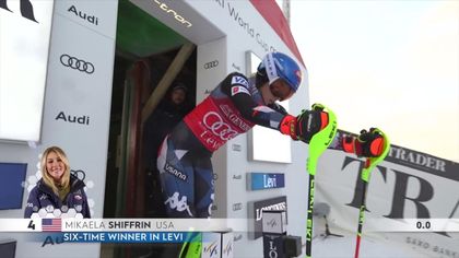 Shiffrin 3. w pierwszym przejeździe slalomu w Levi