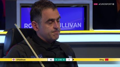'That's what he thought of that!' - O'Sullivan drops rest on table in frustration over miss