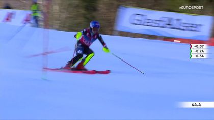 Shiffrin spinge forte nella prima manche dello slalom: riguardala