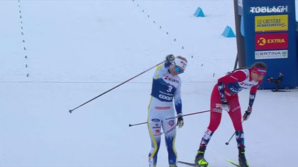Svéd siker a Tour de Ski nyitónapján, az összetett esélyesek betliztek