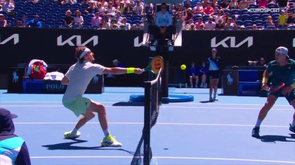Australian Open Day 2 best shots: Tsitsipas hits 'incredible' over-the-net winner