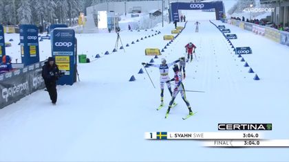 Svahn guida la tripletta svedese nella sprint: rivedi la finale