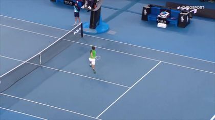 Świetne zagranie Miedwiediewa w 2. secie finału Australian Open 2024