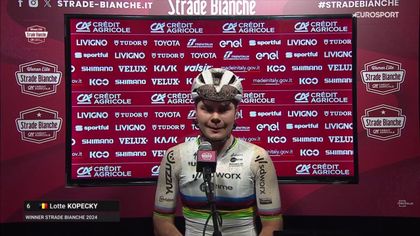 Strade Bianche | “Ik had niet eens mijn beste dag” – Lotte Kopecky won voor een tweede keer