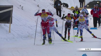 Skistad è imprendibile, svedesi deluse: rivivi la sprint femminile
