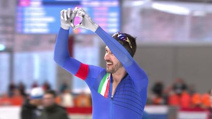 Ghiotto vola nei 5000m a Inzell: rivivi il suo record della pista