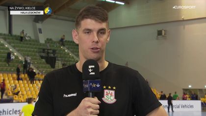 Piotr Chrapkowski po meczu Industria Kielce – SC Magdeburg w ćwierćfinale LM