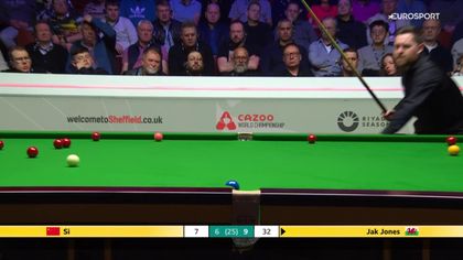 ‘Good grief!’ – Jones whacks table with cue after sloppy miss