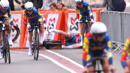 Lidl-Trek survive final-corner 'disaster' to win Stage 1 team time trial