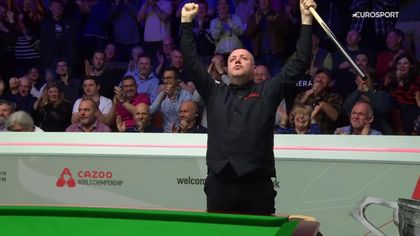 Rare emotion from Higgins as he gets over the line in classic with Allen