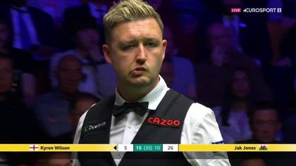 Wilson almost pots with bizarre shot - was it a fluke or did he mean it?