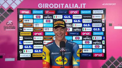 Jonathan Milan po 4. etapie Giro d'Italia