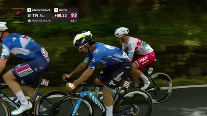Problemy Merliera i Gavirii na głównym podjeździe 5. etapu Giro d'Italia