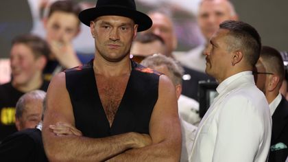 'He's trying to get a reaction' - Tense face-off between Fury and Usyk after press conference
