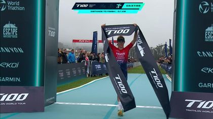 Knibb makes sparkling T100 Triathlon World Tour debut with victory in San Francisco