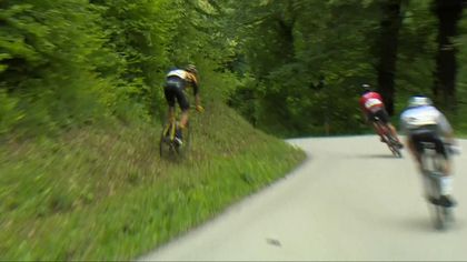 Prawie kraksa! Zawodnik zjechał z trasy na 2. etapie Tour of Slovenia