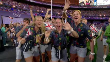 'What of the shirts!' - Team GB walk out at closing ceremony in 'party shirts'