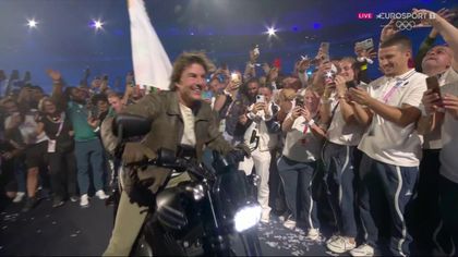 'Got very Hollywood very quickly' - Tom Cruise jumps on motorbike during Closing Ceremony