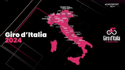 Slik ser Giro d'Italia-løypa ut i 2024