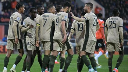 PSG, victorie clară cu Lorient după dublele lui Mbappe și Dembele! Parizienii pot câștiga azi titlul