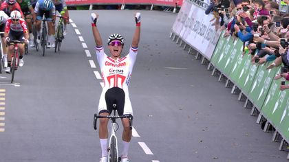 Van der Poel's audacious attack pays off as Dutchman wins Tour of Britain Stage 4