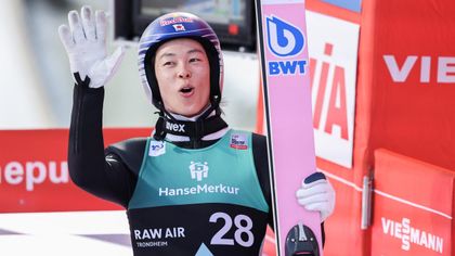 Kobayashi keeps ski jumping World Cup hopes alive with narrow victory in Trondheim