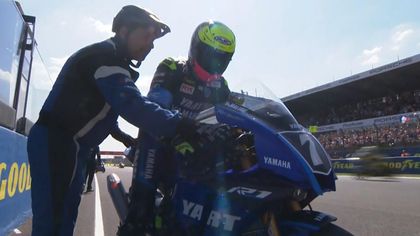 Highlights der Startphase: Yamaha springt beim Start nicht an