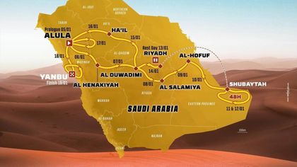 7 891 km d'Alula à Yanbu : le parcours du Dakar 2024 en 3D