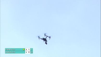 Adria Tour: Zverev no puede sacar ¡por culpa de un dron!