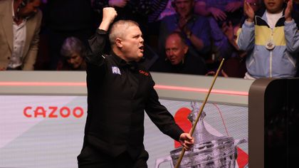 Watch Milkins emulate Ebdon with wild reaction after 'emotional' win over Pang