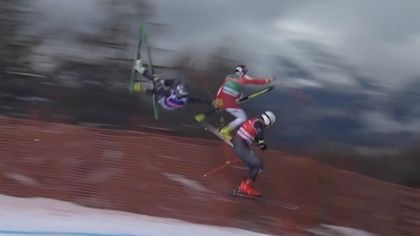 Spektakulärer Sturz beim Skicross: Gunsch fliegt wild ab