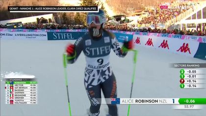 "Son ski est impressionnant" : comment Robinson a pris le fauteuil de leader en 1re manche