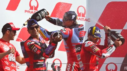 Bastianini stuns Martin to take thrilling victory, Bagnaia crashes out