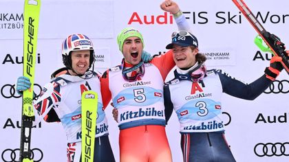 Ryding claims superb podium in Kitzbuhel slalom as Yule storms to victory