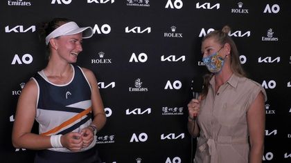 'I'm still shaking' - Krejcikova delighted to beat former AO champion Azarenka