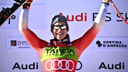 Faultless Odermatt completes super-G double at Cortina d'Ampezzo