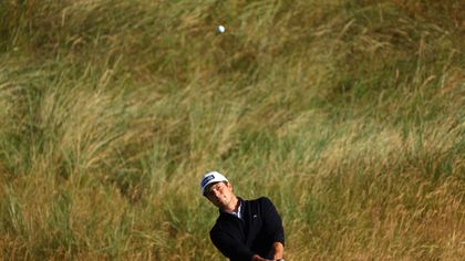 Hovland loses clubs, hits shank and a duff during first round of Scottish Open