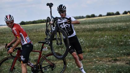 Tal día como hoy: No se puede empezar peor un Tour de Francia, la caída de Froome en 2017