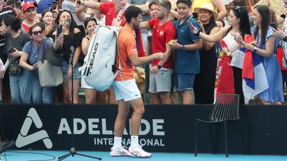 Caluroso recibimiento a Djokovic en su primer partido desde su regreso a Australia