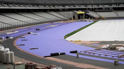 Pourquoi la piste du Stade de France sera violette lors des JO