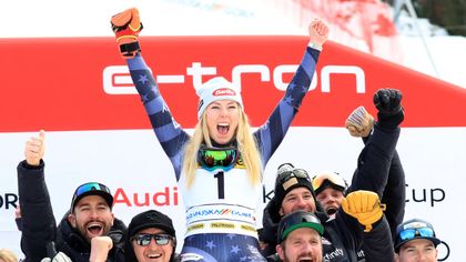Shiffrin matches Vonn's record tally of 82 World Cup wins with victory at Kranjska Gora